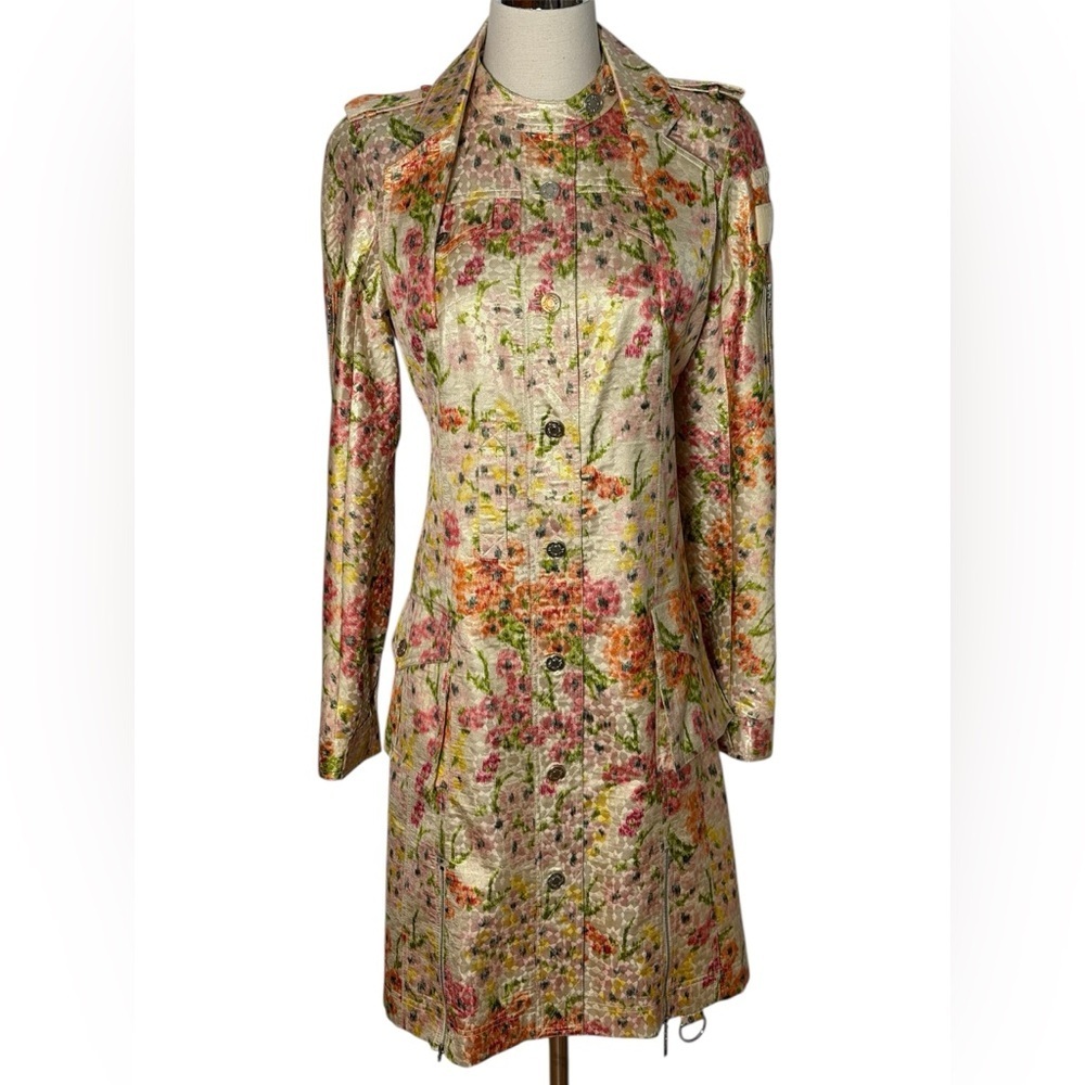 Vintage Christian Dior 2005 Silk Trench Coat by John Galliano – Size 42